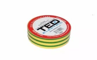 Banda Izolatoare PVC /20m x 19 mm-TED-galben-verde- soky